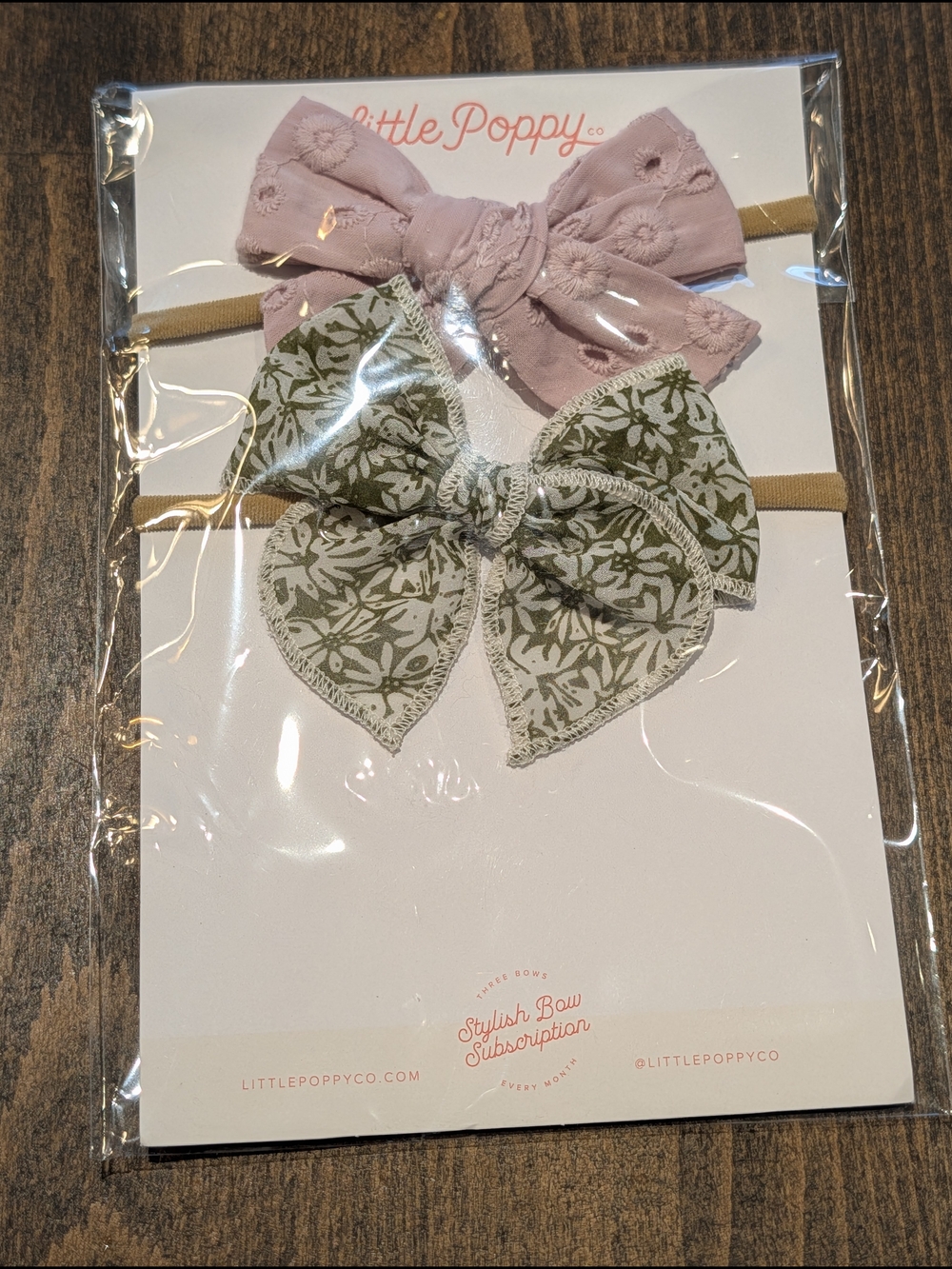 Little Poppy Floral Bow Headband Set for Kids